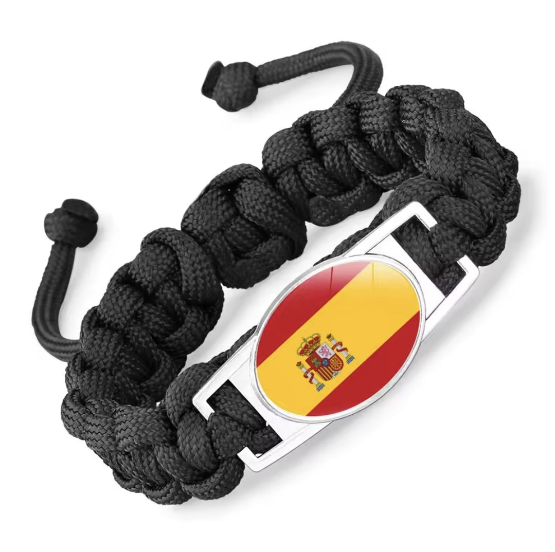 Paracord country flag bracelet rope bangle.