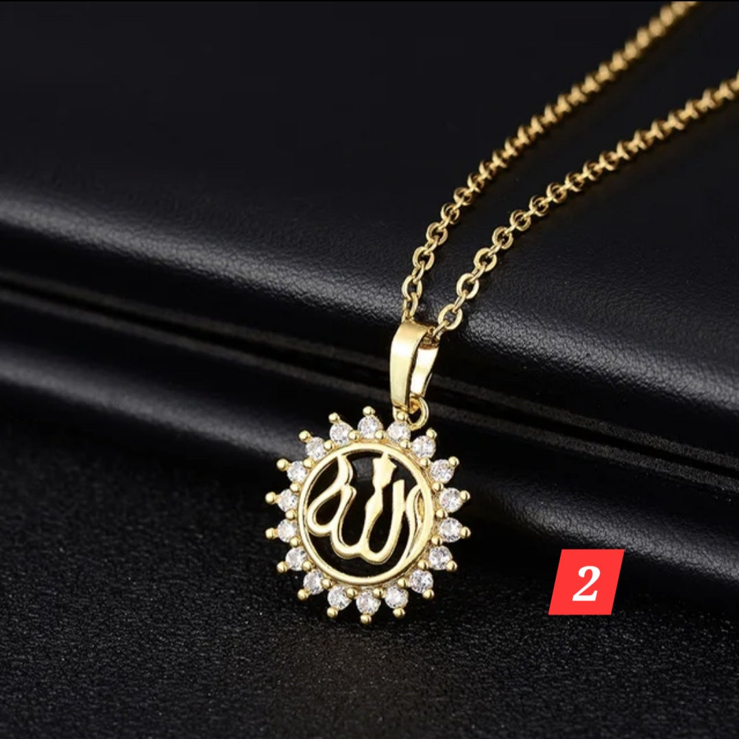 Stainless steel fashion gold plated necklace