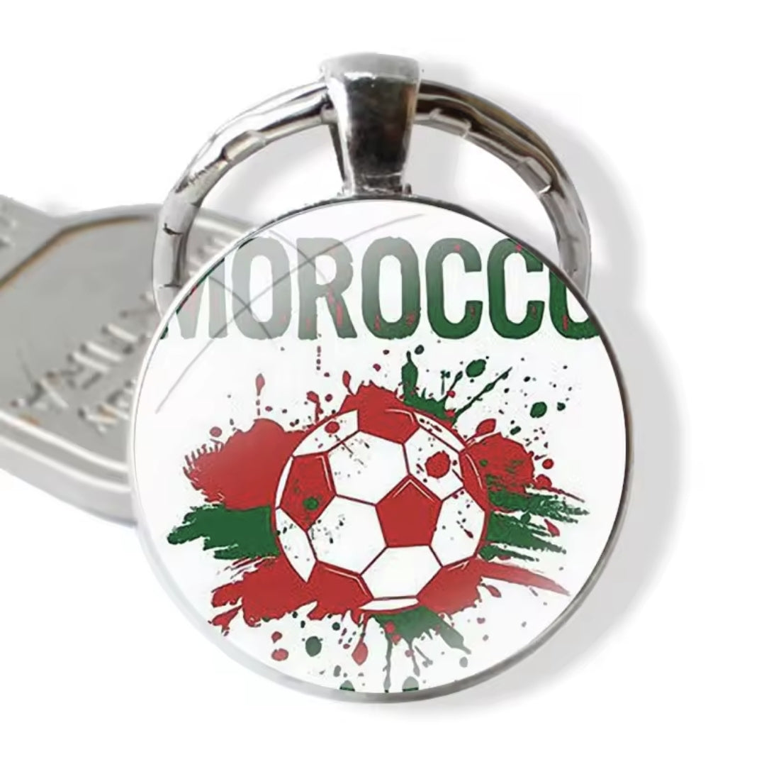 Moroccan flag keychain