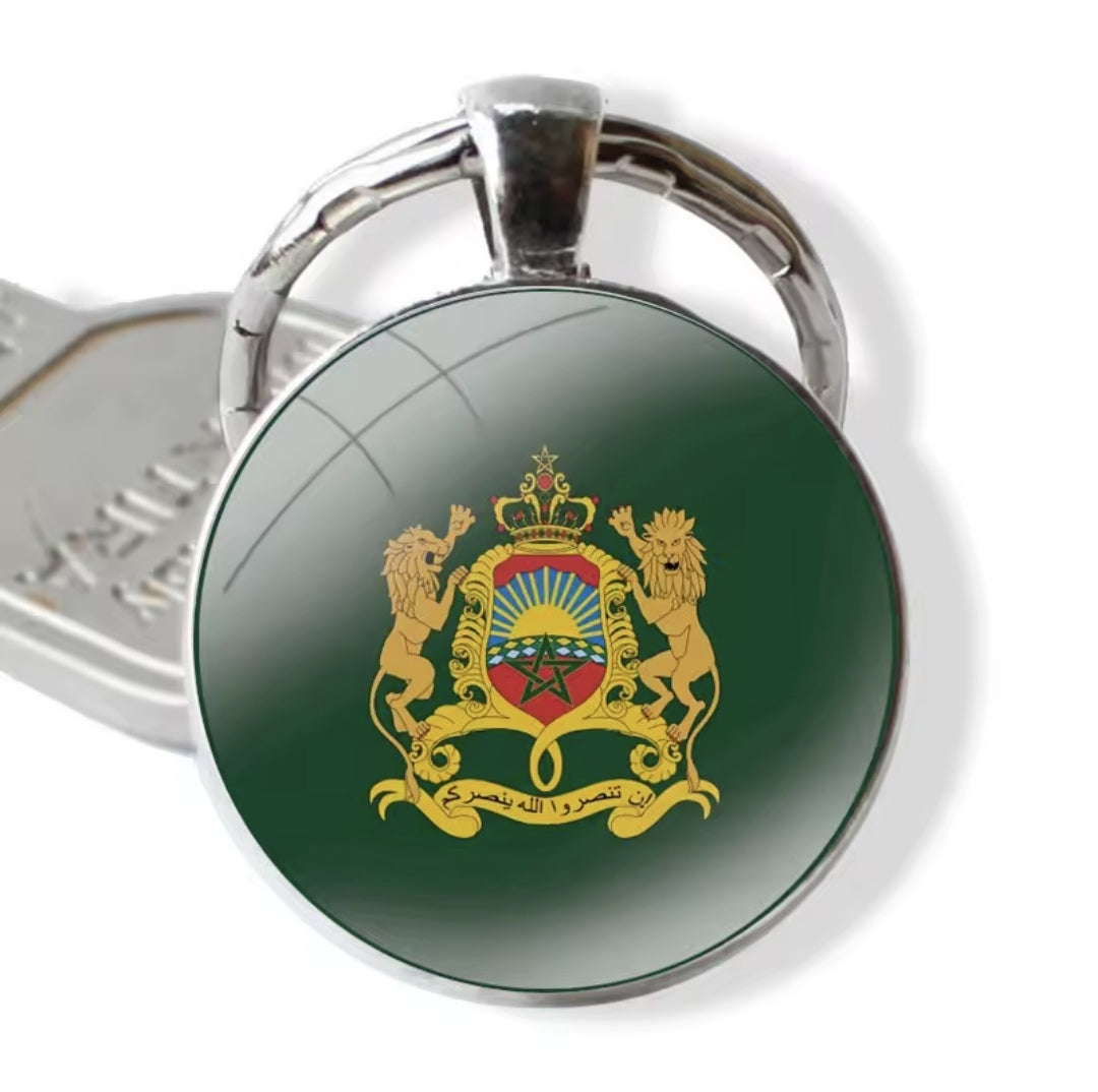 Moroccan flag keychain